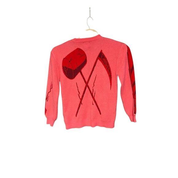 Steady Hands Small/Medium 76.1 Power Anime Pink Sweater - Picture 2 of 5